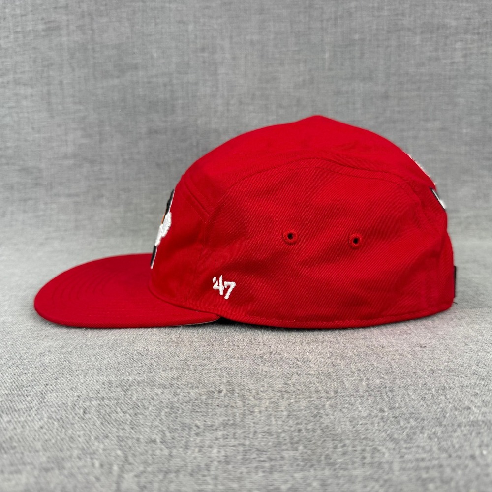 Chicago Bulls 5-Panel Hat Red '47 Strapback Global Artist Project Pete Fowler - Picture 3 of 10